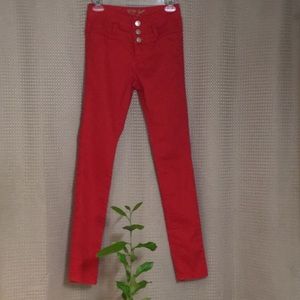 Red jeans